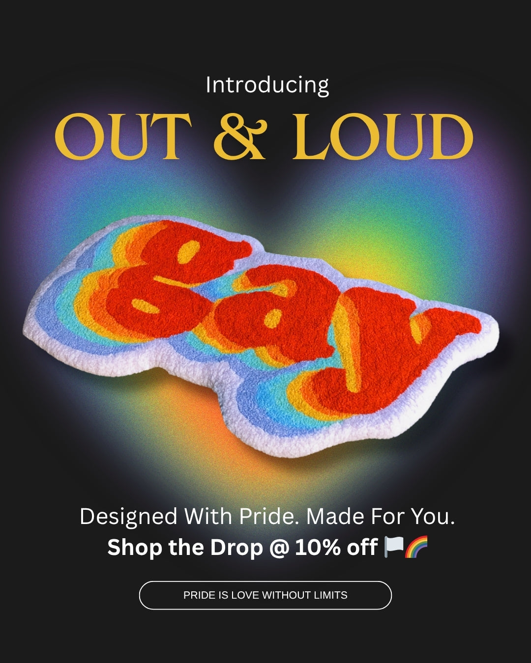 Out & Loud Rug | gay π³οΈβπ
