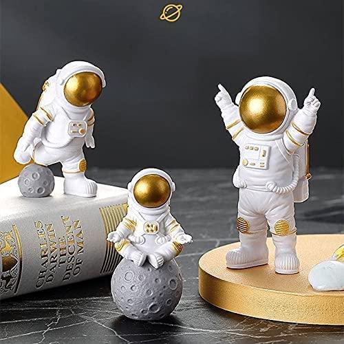 Gold Drift: Astronaut Desk Trio