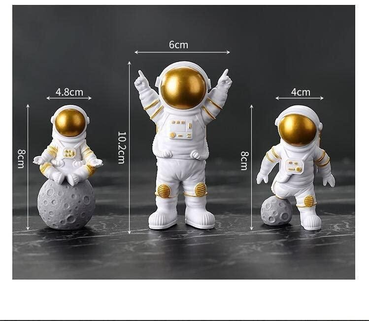 Gold Drift: Astronaut Desk Trio