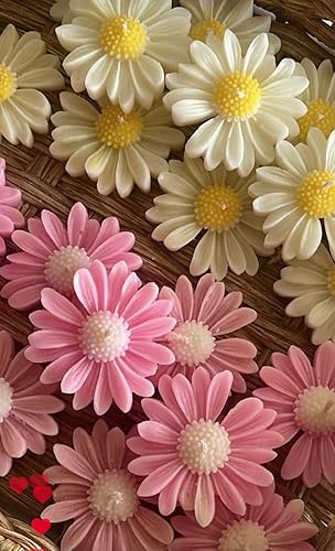 Daisy & Sunflower Floating Candles | Scented Soy Wax | Set of 6