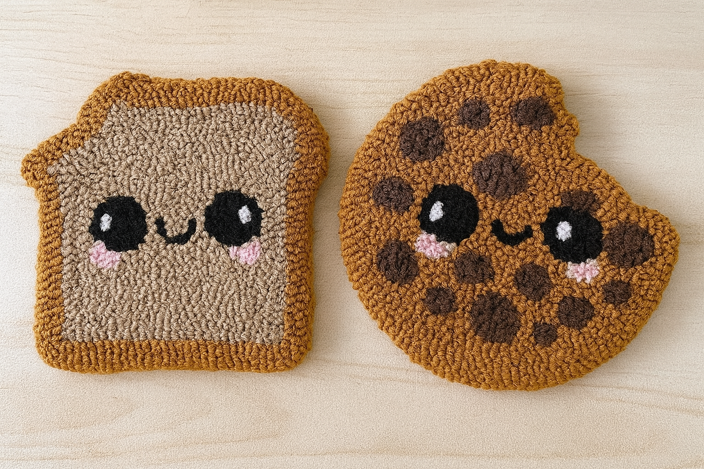 Bread & Cookie BFFs Mug Rug