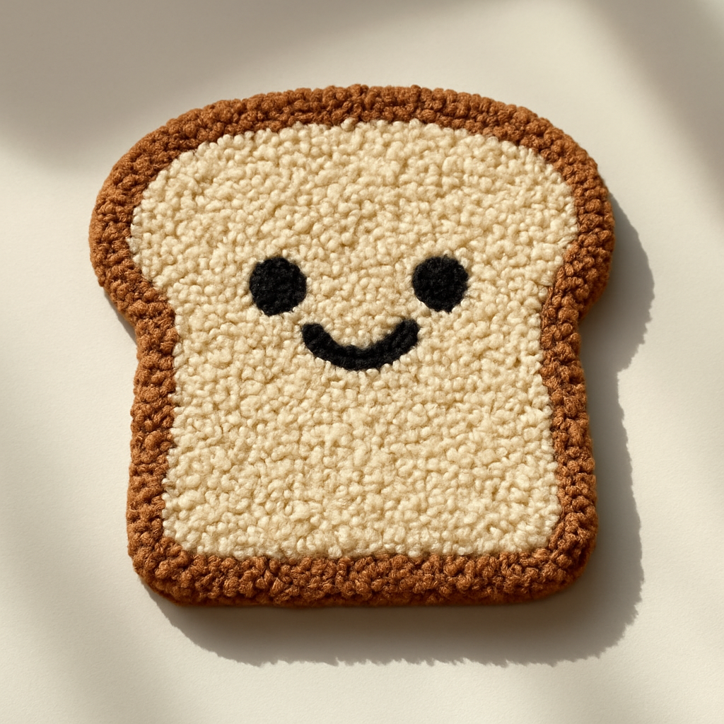 Crumb Mood - Smiley Toast Mug Rug