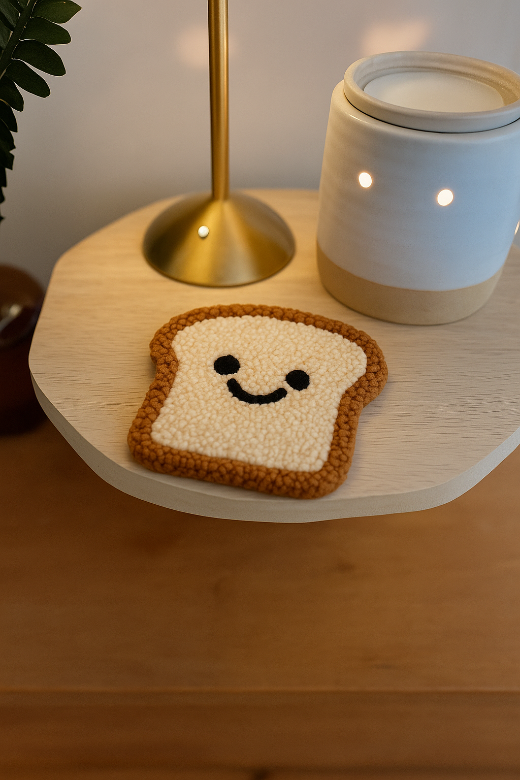 Crumb Mood - Smiley Toast Mug Rug