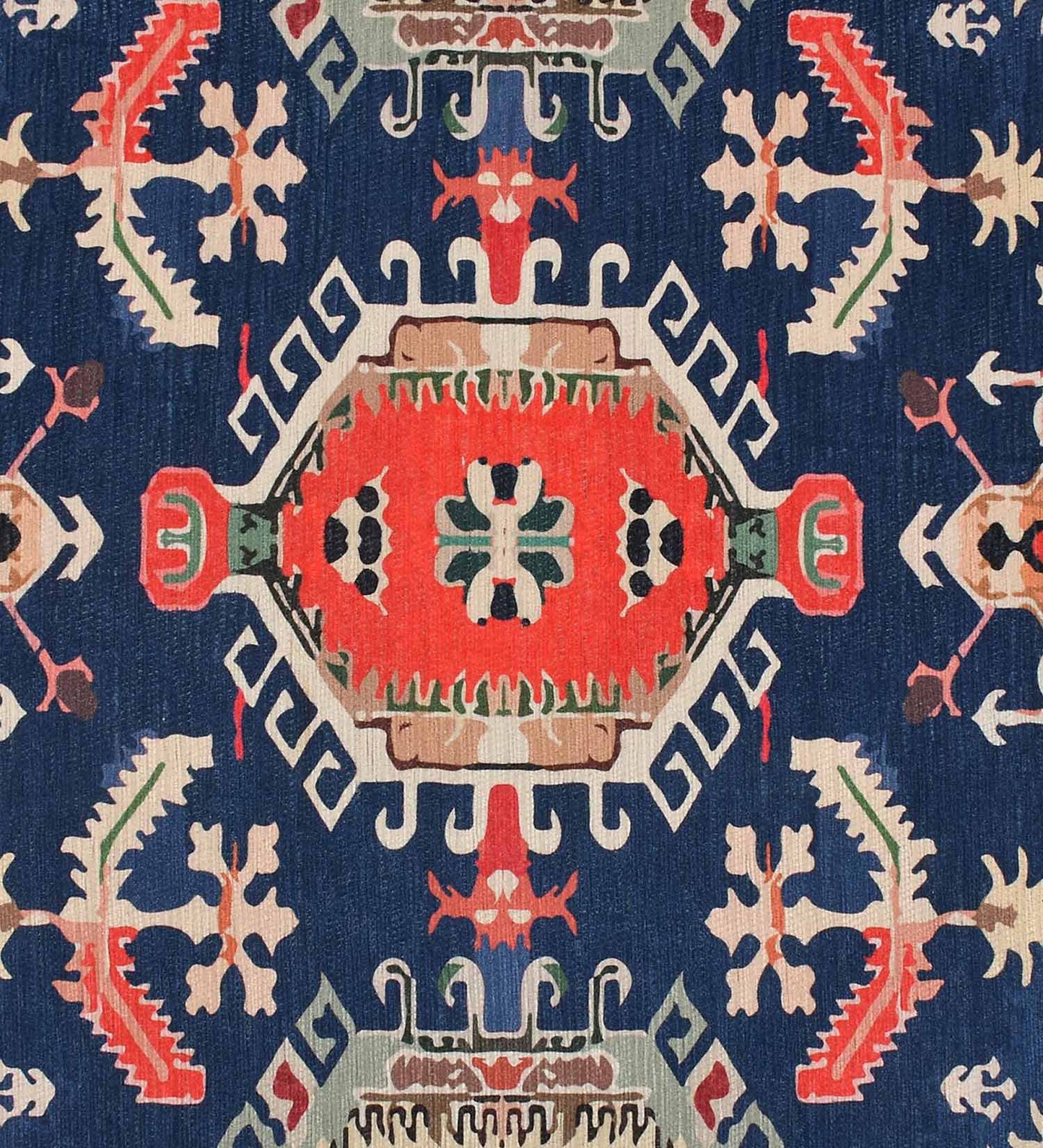 Midnight Orange Polyester Rug