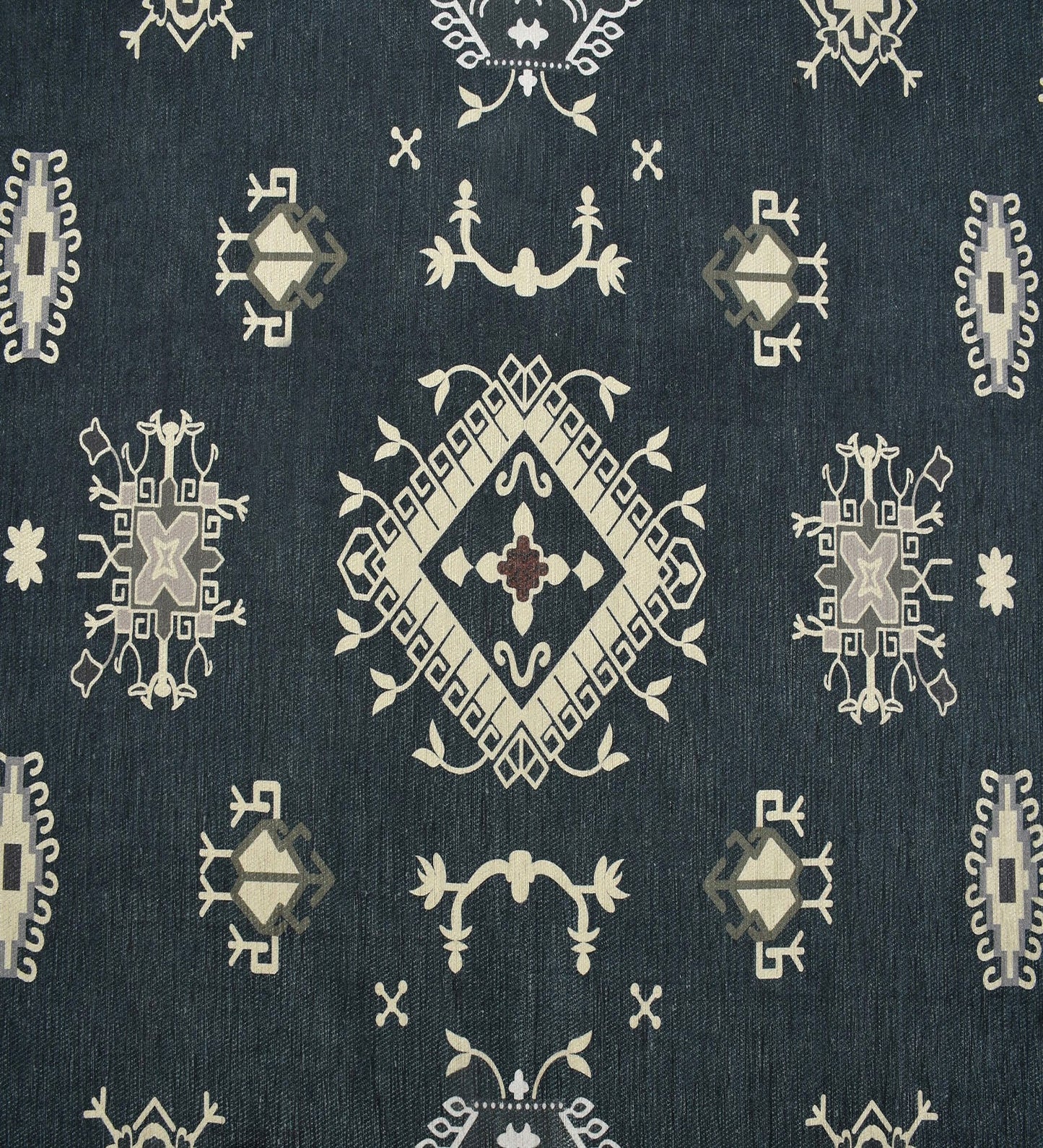 Dark Green Polyester Rug