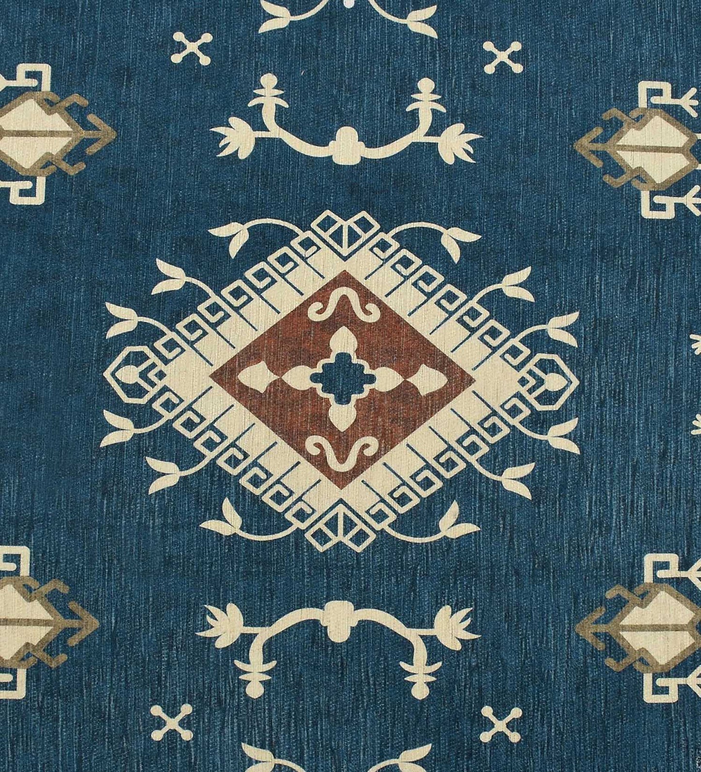 Navy Blue Star Polyester Rug
