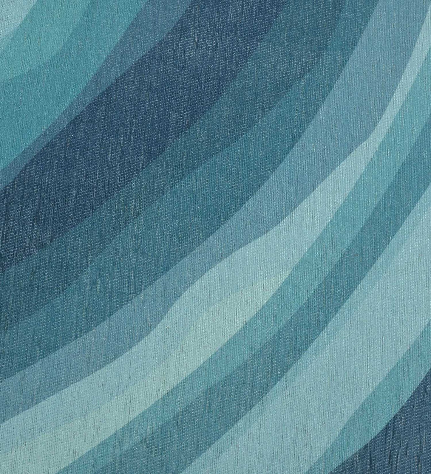 Blue Wave Ocean Polyester Rug