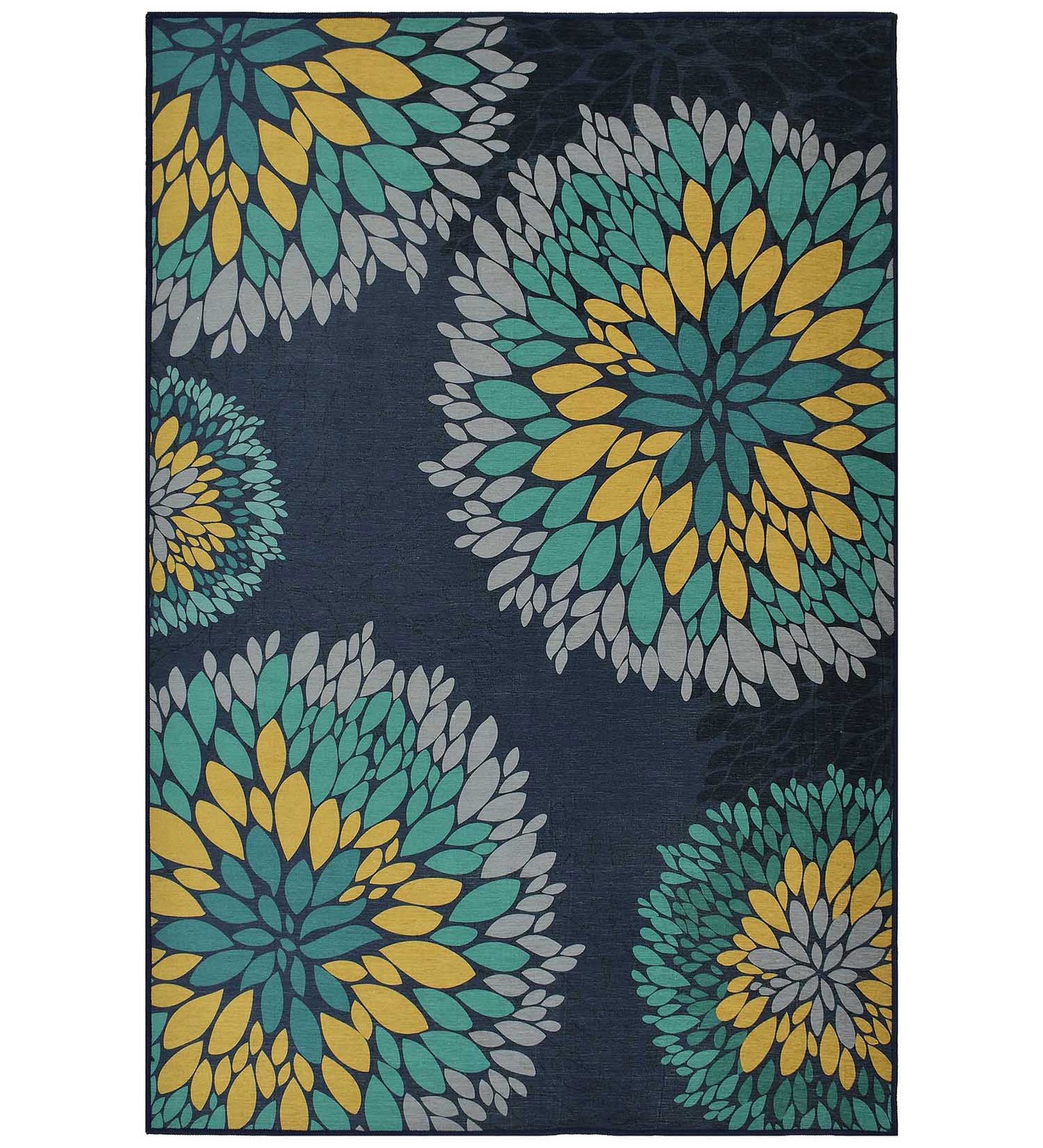Majestic Floral Polyester Rug