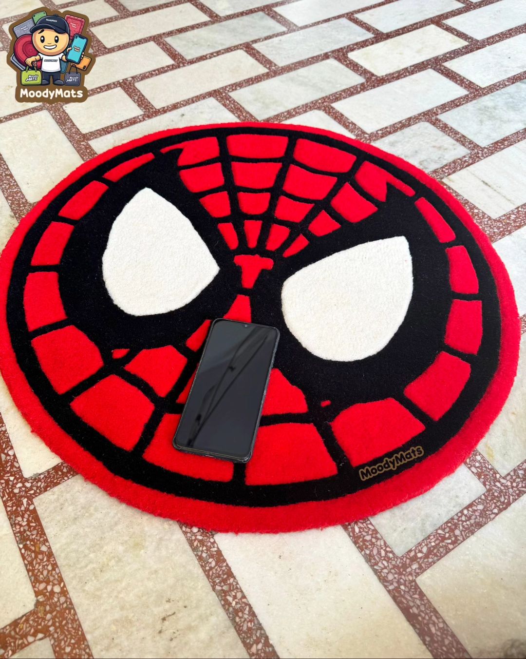 Spider Man Face Custom Rug