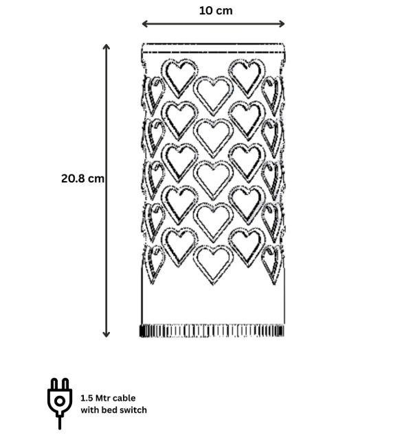 Amora | Heart Design Table Lamp