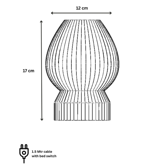 Golden Amber LED Ambient Lamp