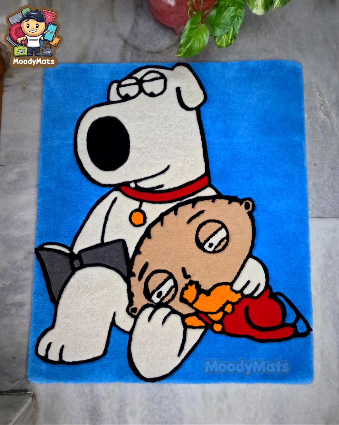 Brian & Stewie Cartoon Custom Rug