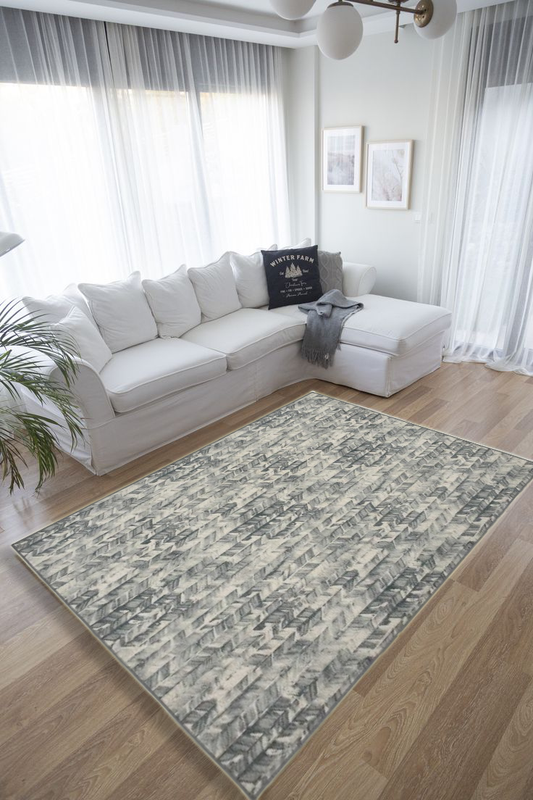Green Garden Polyester Rug