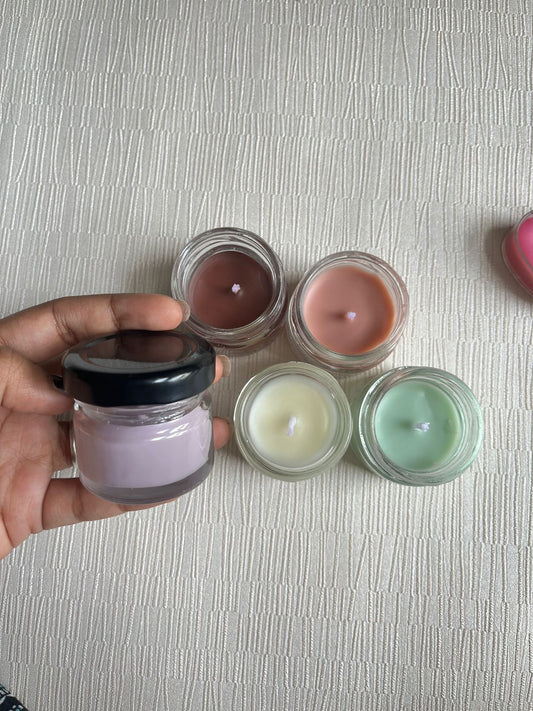 Scented Mini Jar Candles | Soy Wax | Set of 2