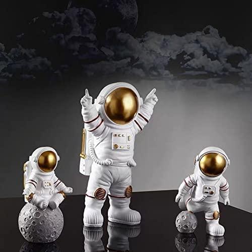 Gold Drift: Astronaut Desk Trio