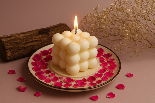 Bloom-Bubble Boxy Candle