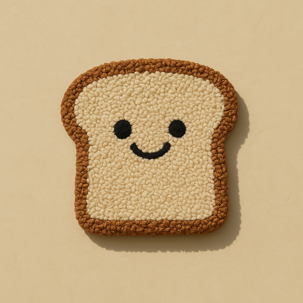 Crumb Mood - Smiley Toast Mug Rug