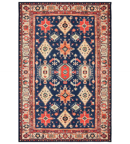 Midnight Orange Polyester Rug