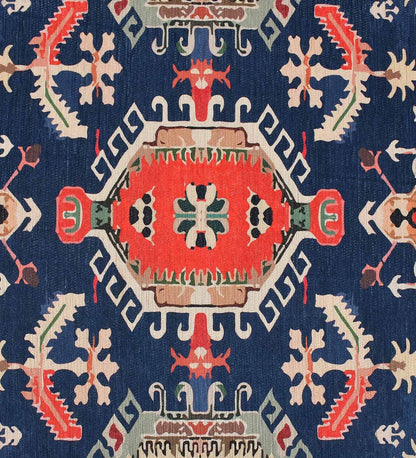 Midnight Orange Polyester Rug