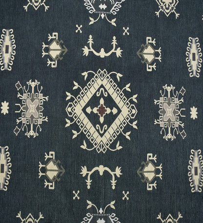 Dark Green Polyester Rug