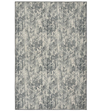 Green Garden Polyester Rug