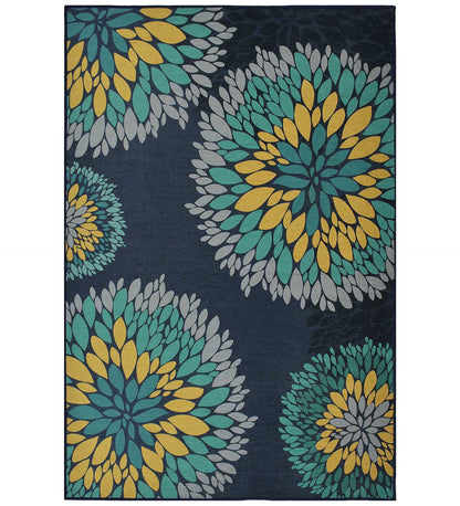 Majestic Floral Polyester Rug
