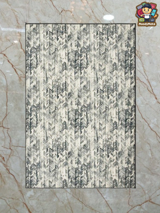 Green Garden Polyester Rug