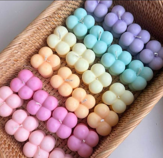 Mini Bubble Candle | Scented Soy Wax | Set of 4