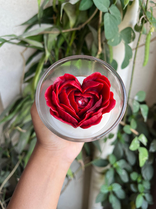 Glass Jar Daisy Candle | Floating Scented Soy Wax with Cotton Wick