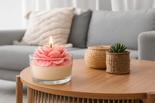 Petal-Pop Bloom Candle