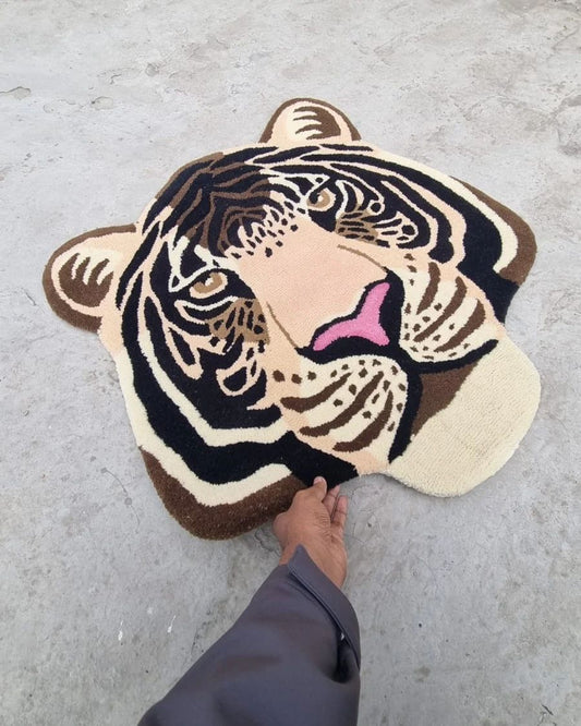 The Tiger Face Custom Rug