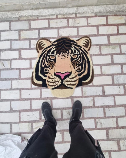 The Tiger Face Custom Rug