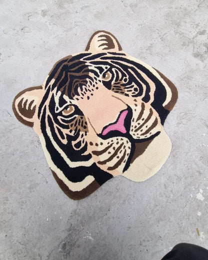 The Tiger Face Custom Rug
