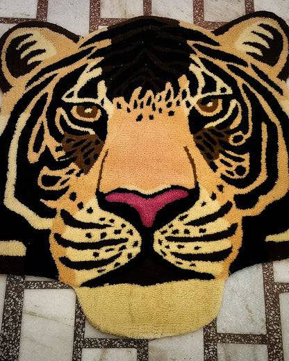 The Tiger Face Custom Rug