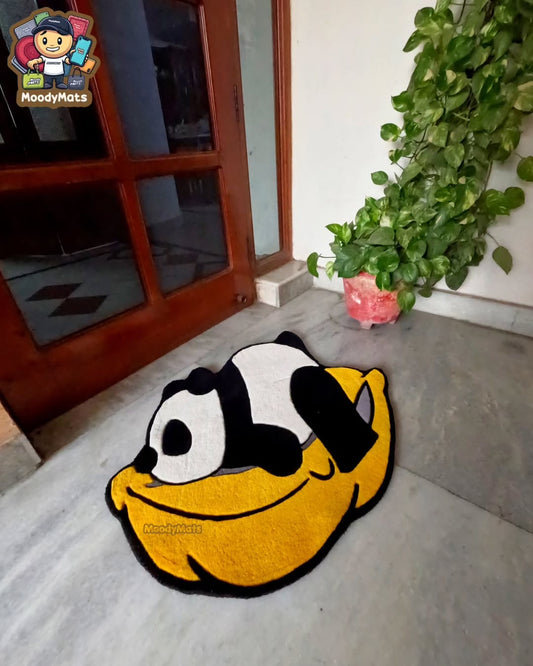 Panda on Pillow Custom Rug