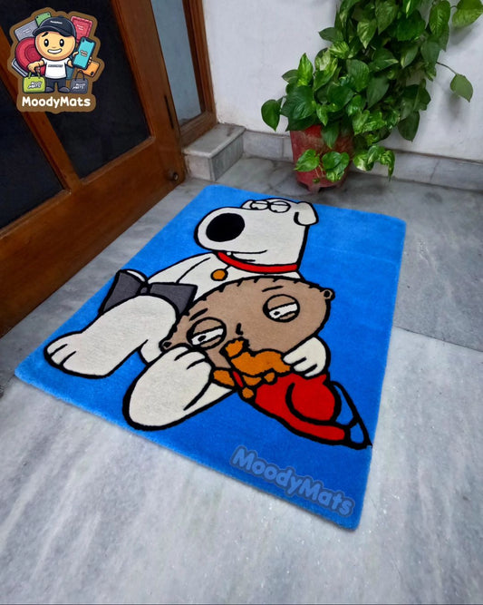 Brian & Stewie Cartoon Custom Rug