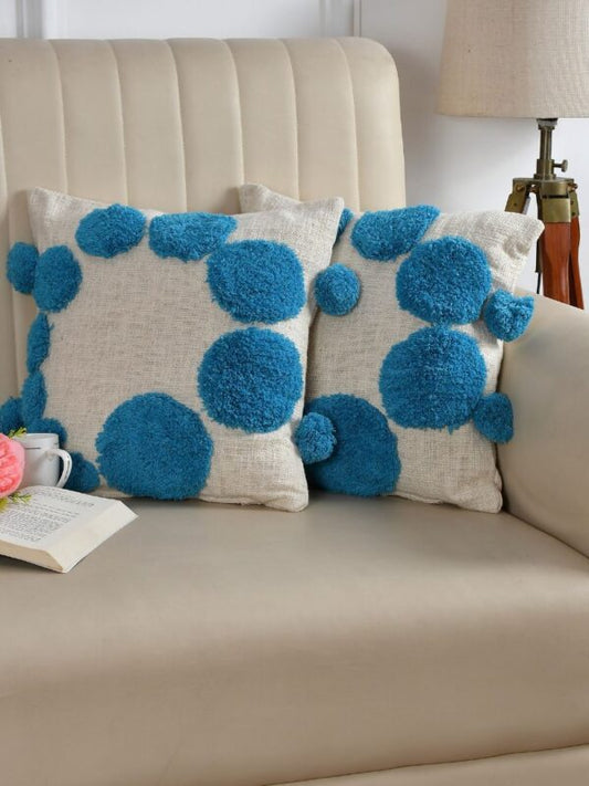 Popcorn Parade - Aqua Pop Cushion Cover (Set of 2)