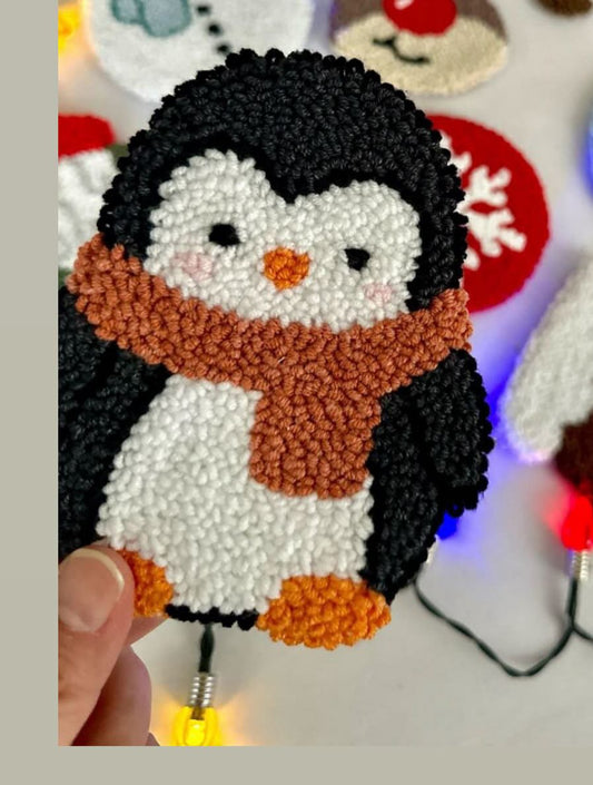 Penguin Mug Rug