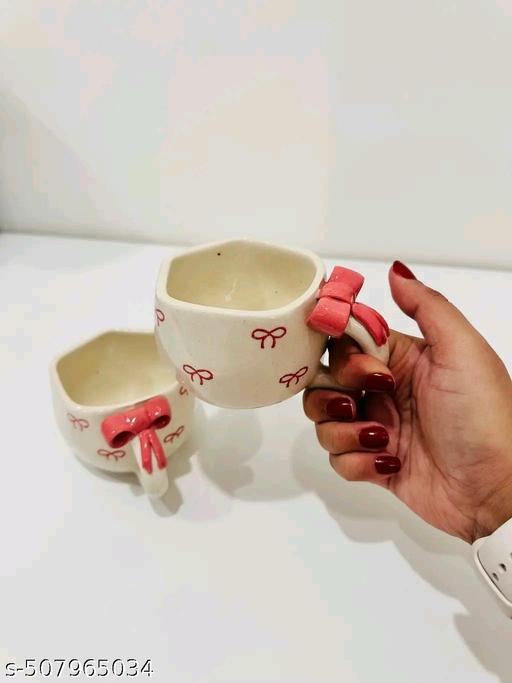 The Indian Home Ceramic Traditional Coffee Bow Printed Mug