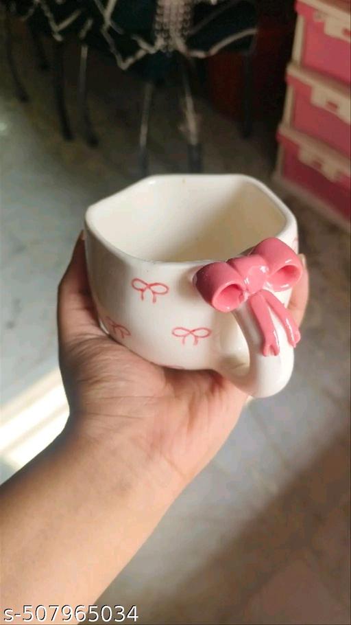 The Indian Home Ceramic Traditional Coffee Bow Printed Mug