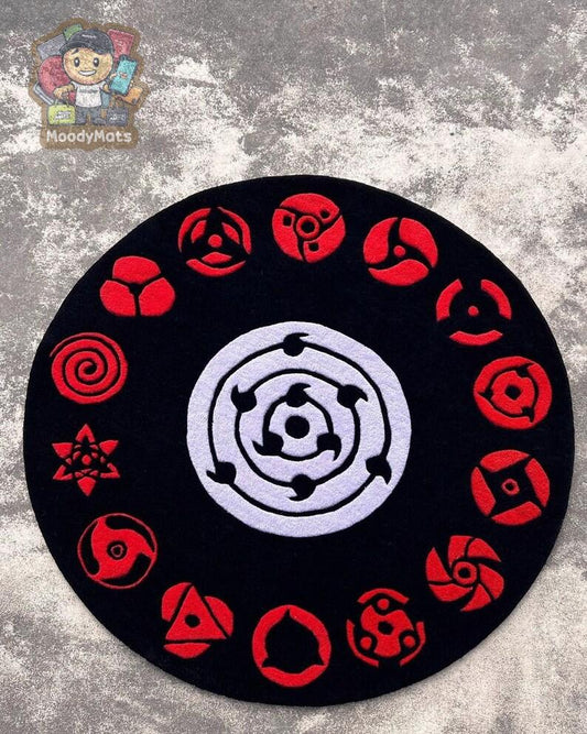 Sharingan Anime Custom Rug