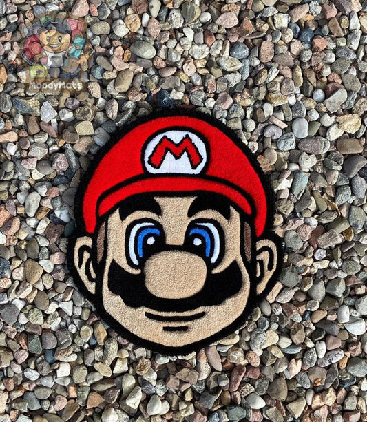 Super Mario Face Custom Rug