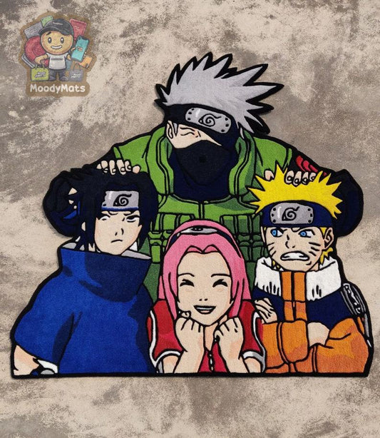 Naruto And Friends Custom Rug