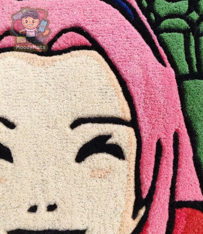 Naruto And Friends Custom Rug