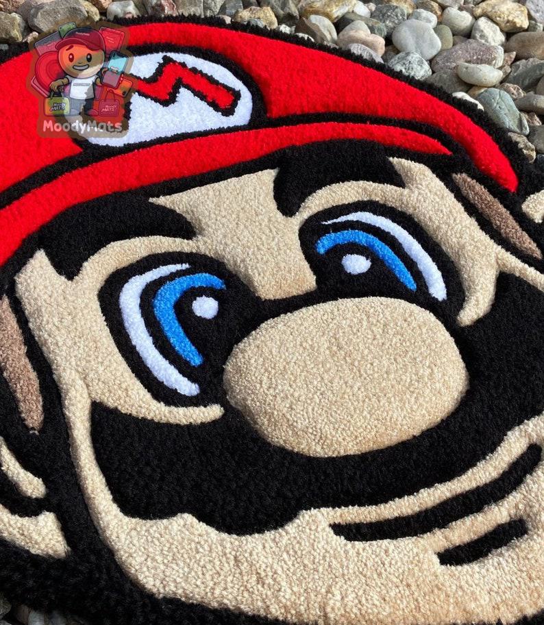 Super Mario Face Custom Rug