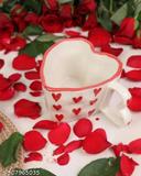 The Indian Home Ceramic Traditional Coffee Red Heart Mug