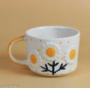 The Indian Home Ceramic Traditional Coffee Sunflower Mug